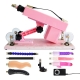 Pink Automatic Sex Machine Device With Different Sizes Of Dildo