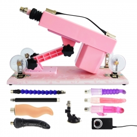 Dispositivo automatico rosa per macchina del sesso con dildo