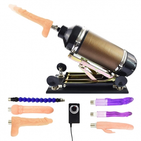 F Machine Sex - Thrusting & Pumping Device With Different Attachments,Sex Toys for Men and Women