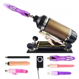 Deluxe Sex Machine Automatic Sex Machine Multispeed Adjustable Manually Attachments Penis Suction Cup Unisex
