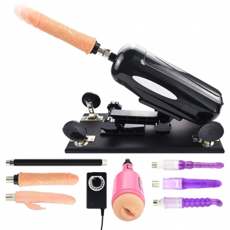 Sex Machines Come with A Variety of Attachments with Extension Tubes and Some Adult Toys Combination
