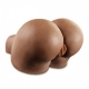 Realistic Full Silicone Black Big Ass Doll for Men