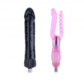 Sex Machine Attachment Big Black Dildo, Dildo Vibrator Masturbation