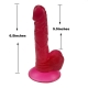 Jelly rose realistic dildo with suction cup