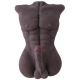 Black Real Solid  Male Sex Doll with Big Penis