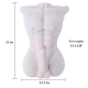 Male Body Torso 3D Realistic Sex Love Doll with Big Dildo for Women (White)